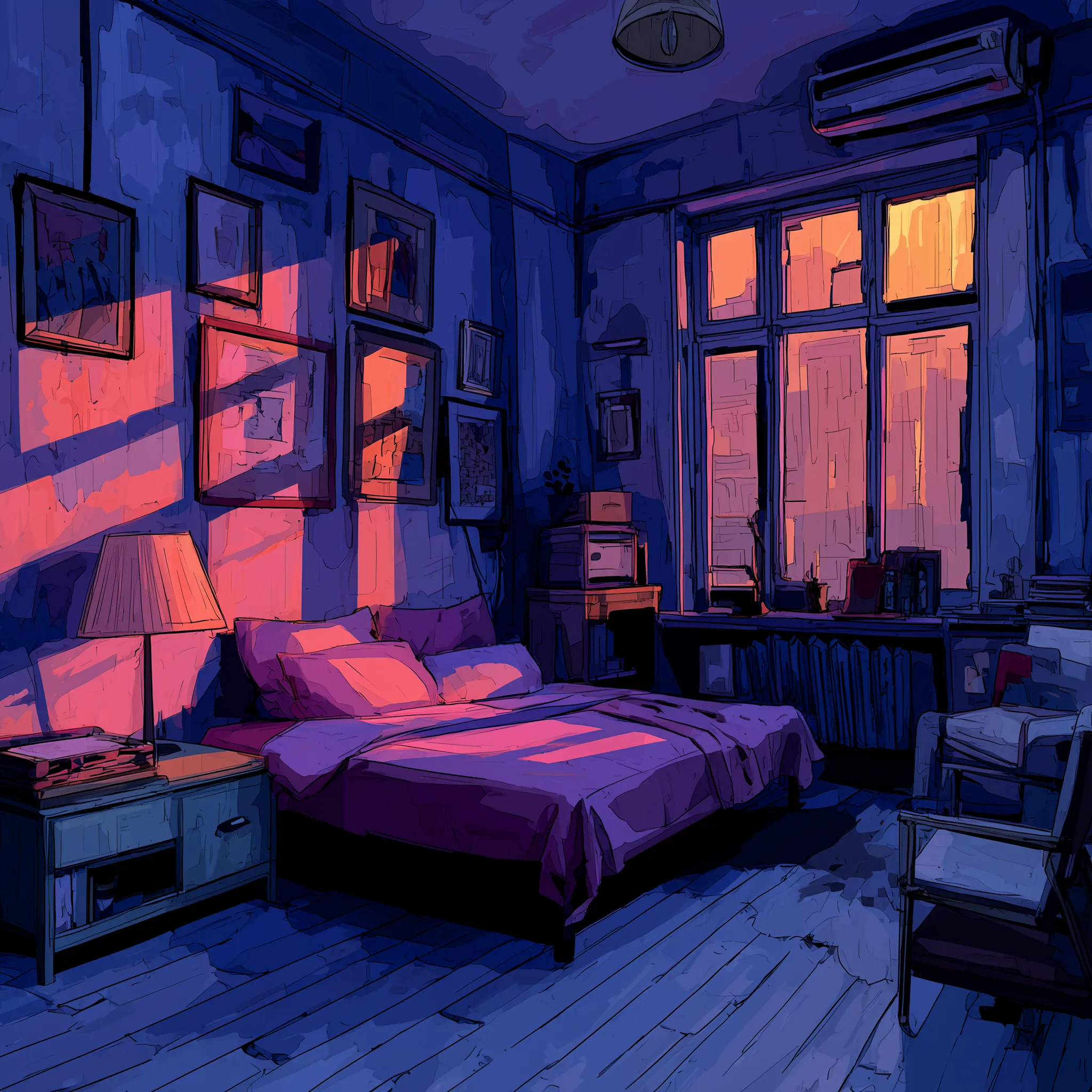 Studio apartment interior